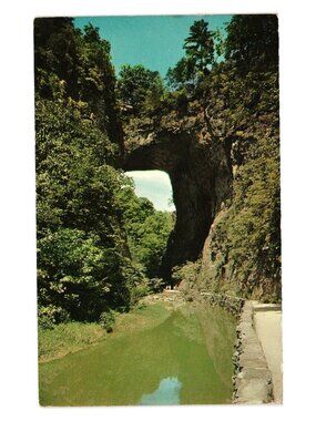 Natural Bridge Virginia Vintage Postcard 1965 Wonder Writing Collectible